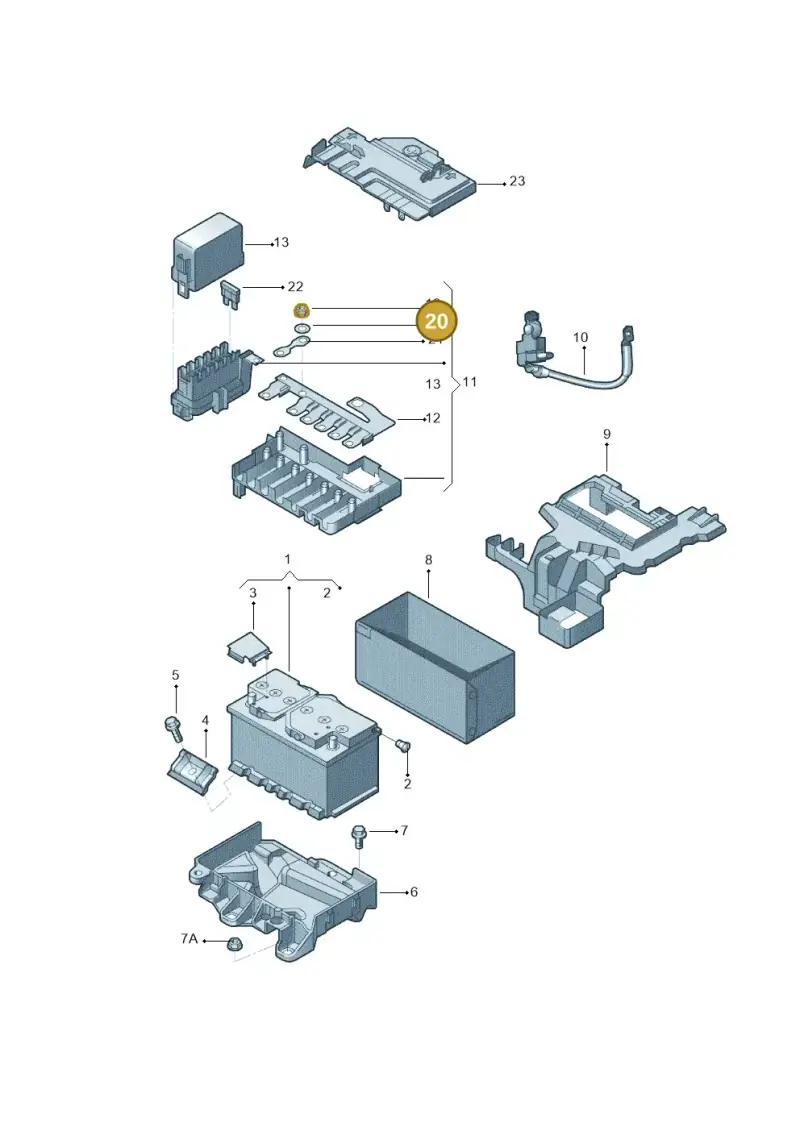 N0122265 — Skoda Fabia Jingrui (2008-2014) diagram 713915000, position 20