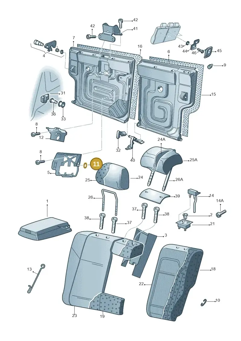 N0124375 — Skoda FABIA/COMBI            05> (2004-) diagram 225885700, position 11