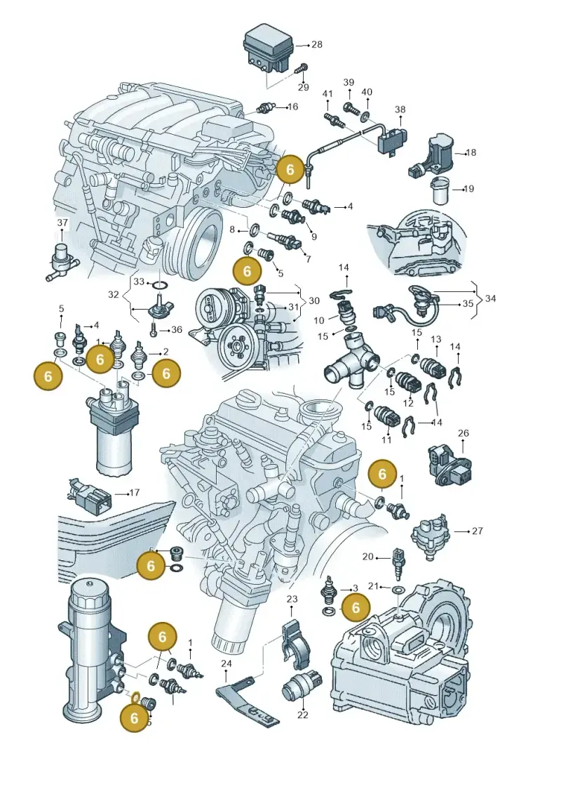 N0138444 — Skoda OCTAVIA/COMBI/4X4      01> (2000-) diagram 121919610, position 6