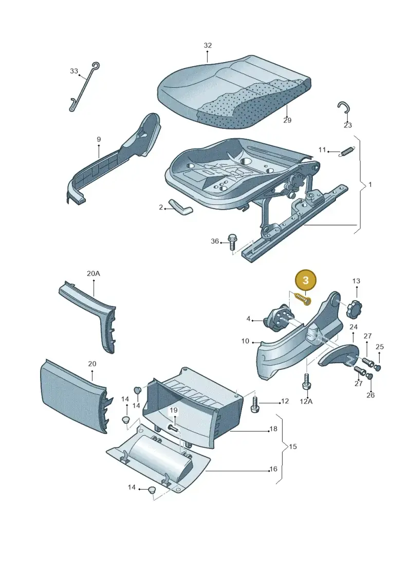 N01389010 — Skoda Roomster (2010-2015) diagram 481881000, position 3