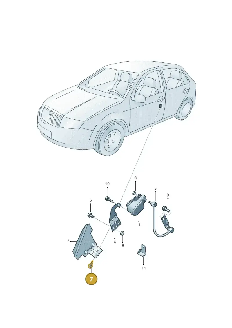 N01396520 — Skoda FABIA/COMBI            05> (2004-) diagram 225941250, position 7
