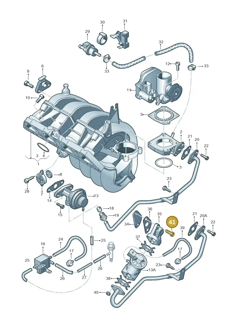 N01472615 — Skoda OCTAVIA/COMBI/4X4      01> (2000-) diagram 194133110, position 41