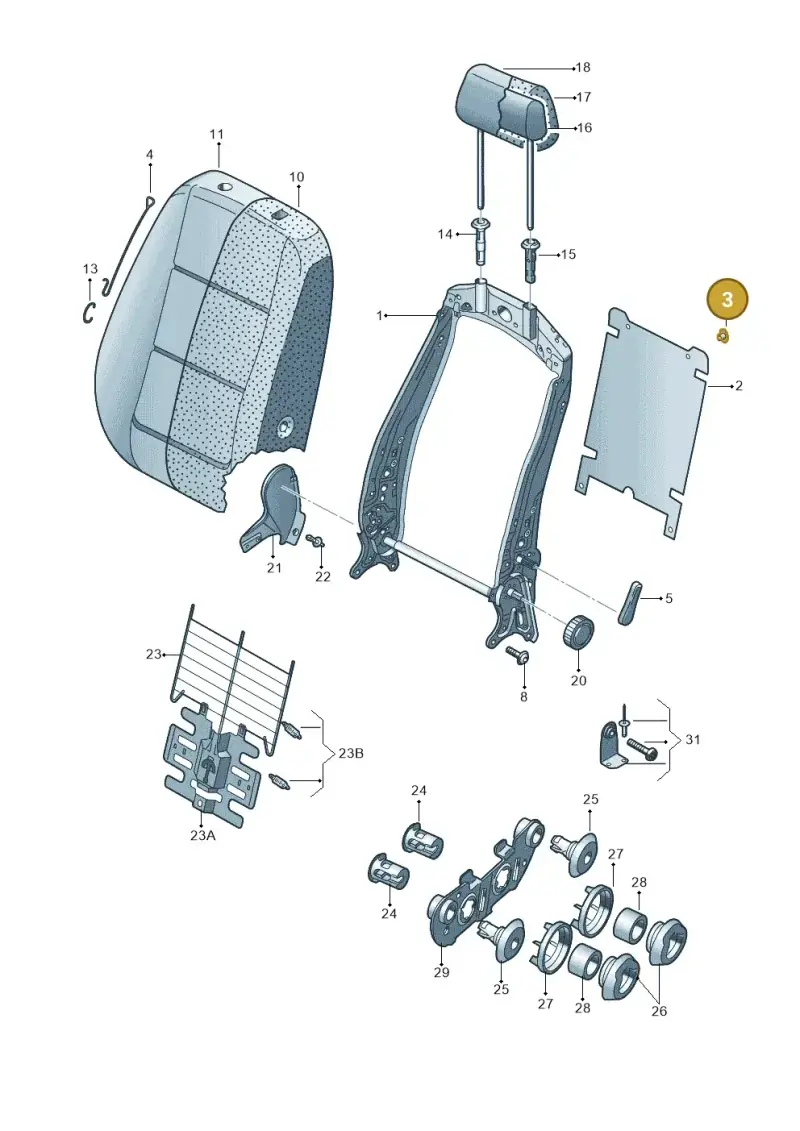 N0152611 — Skoda Superb (2013-2015) diagram 632881500, position 3
