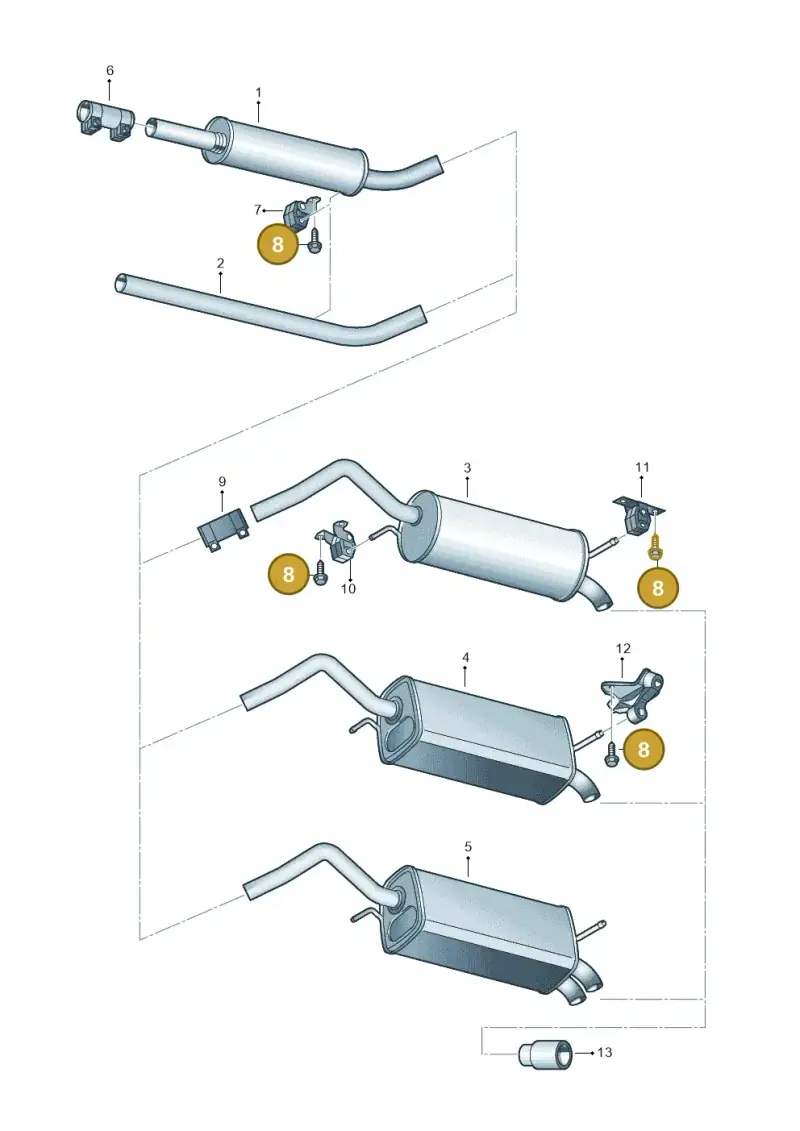 N0195386 — Skoda Fabia Scout (2010-2014) diagram 453253800, position 8