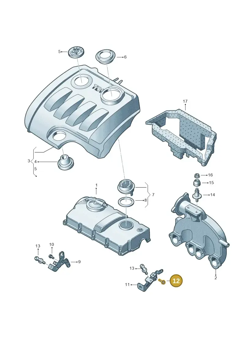 N0197006 — Skoda Octavia ambiente (2008-2013) diagram 419103750, position 12