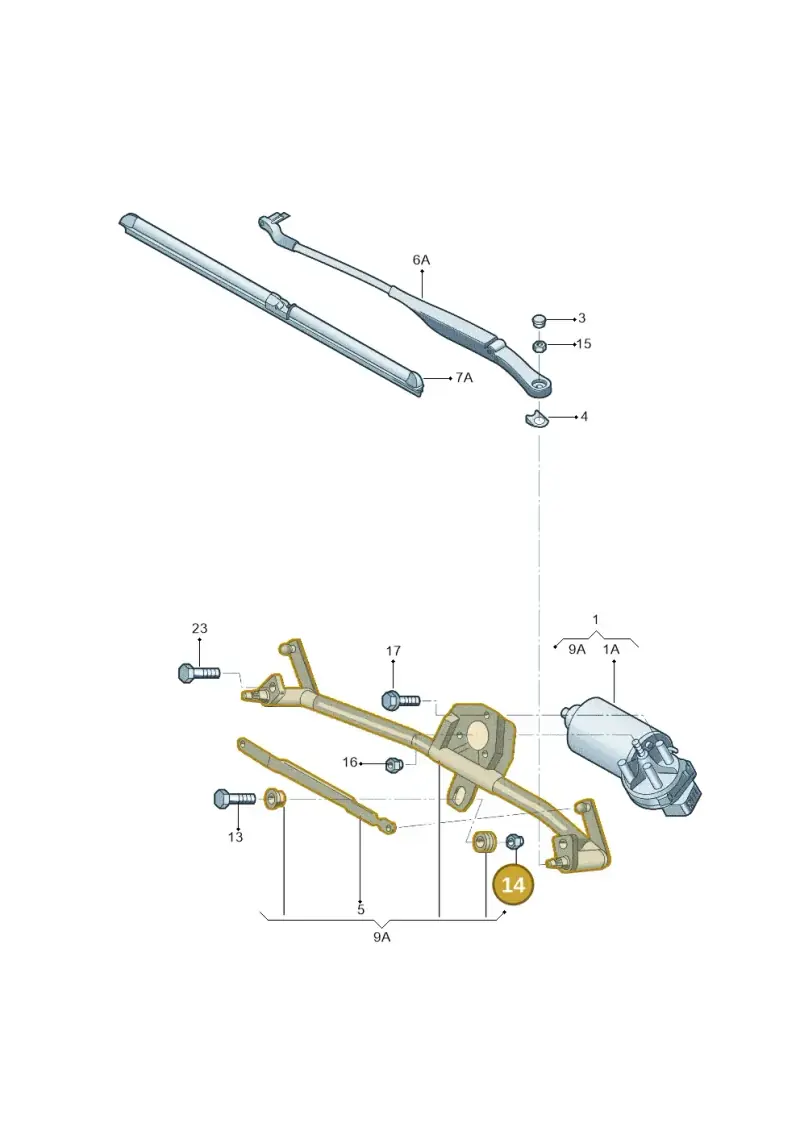 N02214811 — Skoda Fabia Jingrui (2008-2014) diagram 662955000, position 14