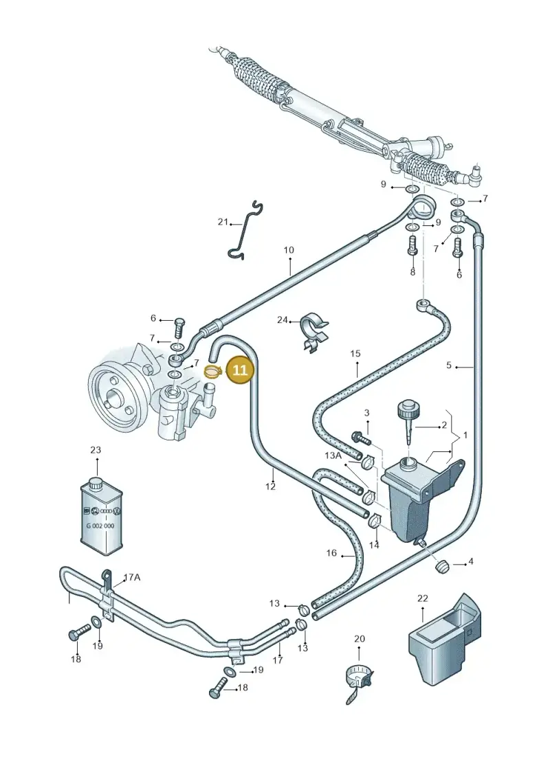 N0245107 — Skoda SUPERB                 02> (2001-) diagram 265422500, position 11