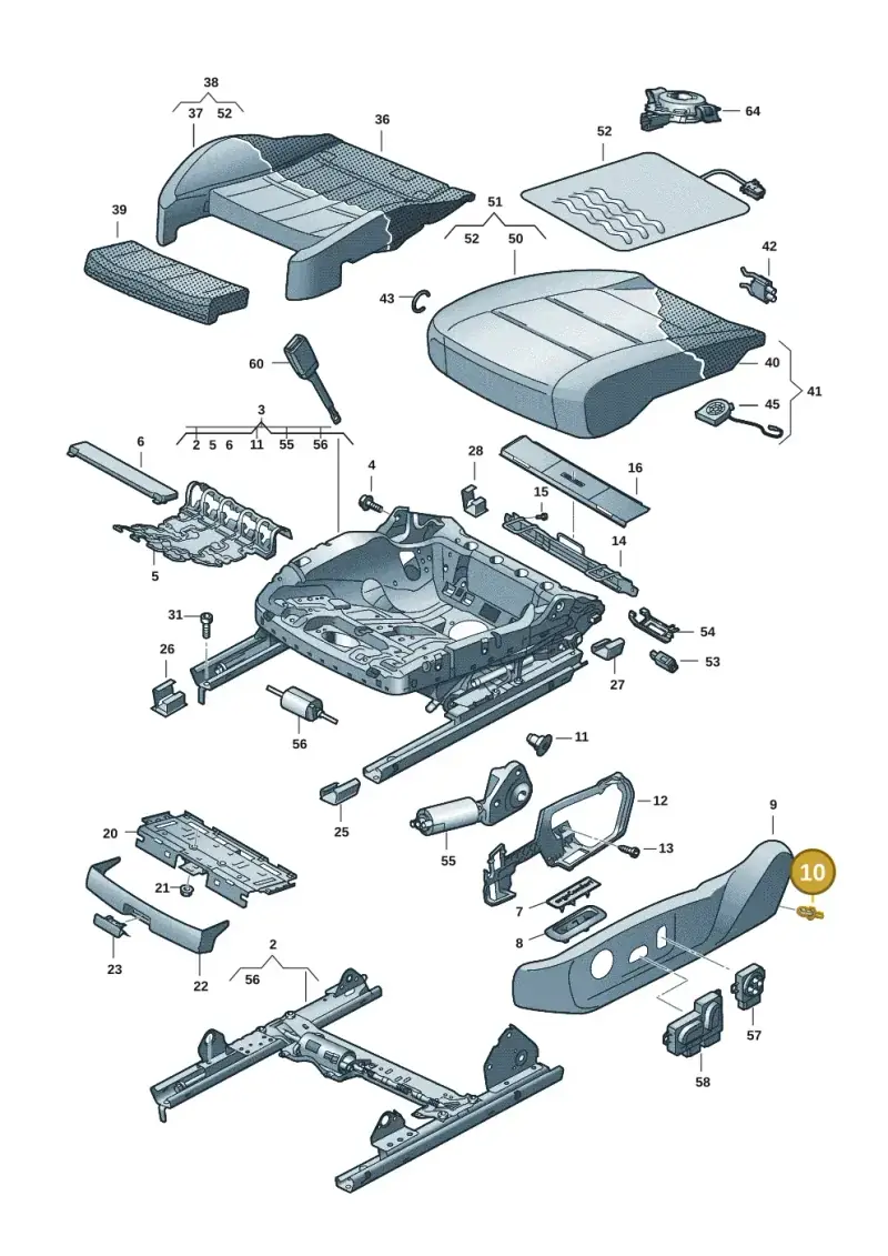 N0385012 — Skoda Kodiaq (2024-) diagram 3j0881100, position 10
