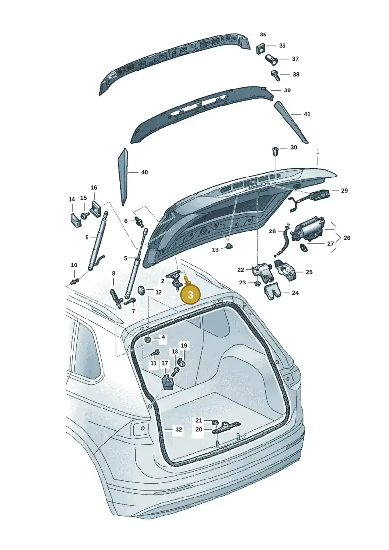 N0902619 — Skoda Kodiaq (2016-2024) diagram 804827001, position 3