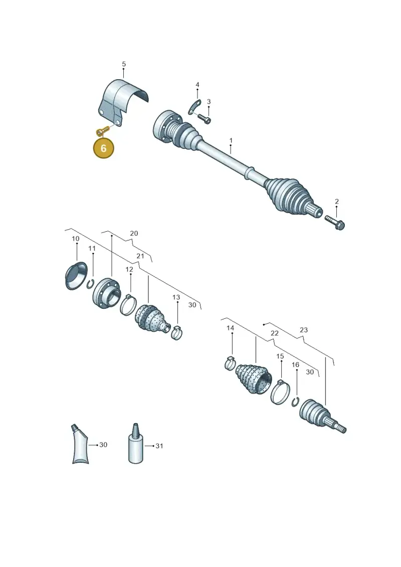 N10011105 — Skoda Octavia ambiente (2008-2013) diagram 460407380, position 6