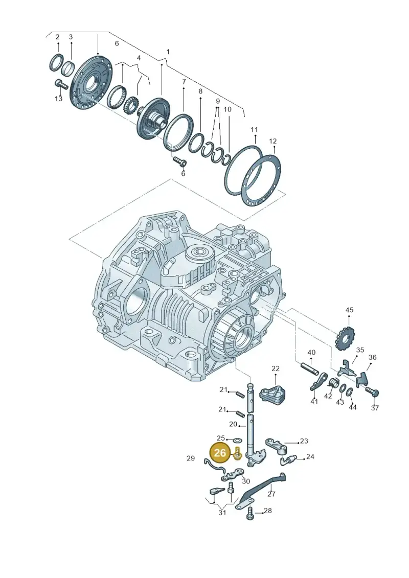 N10029201 — Skoda OCTAVIA/COMBI/4X4      01> (2000-) diagram 167321550, position 26