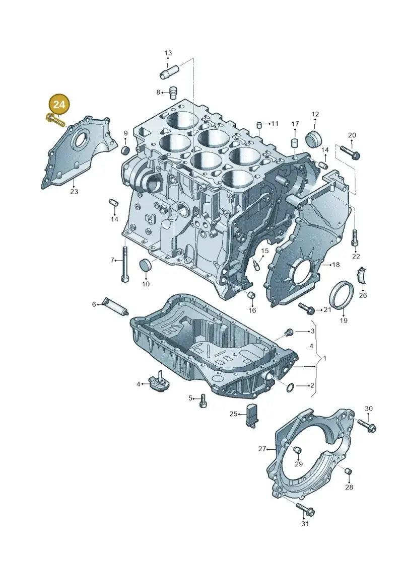 N10029205 — Skoda Superb (2013-2015) diagram 460103300, position 24
