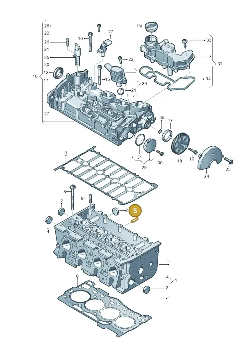 N10087802 — Skoda Kamiq (2019-) diagram 827103460, position 5