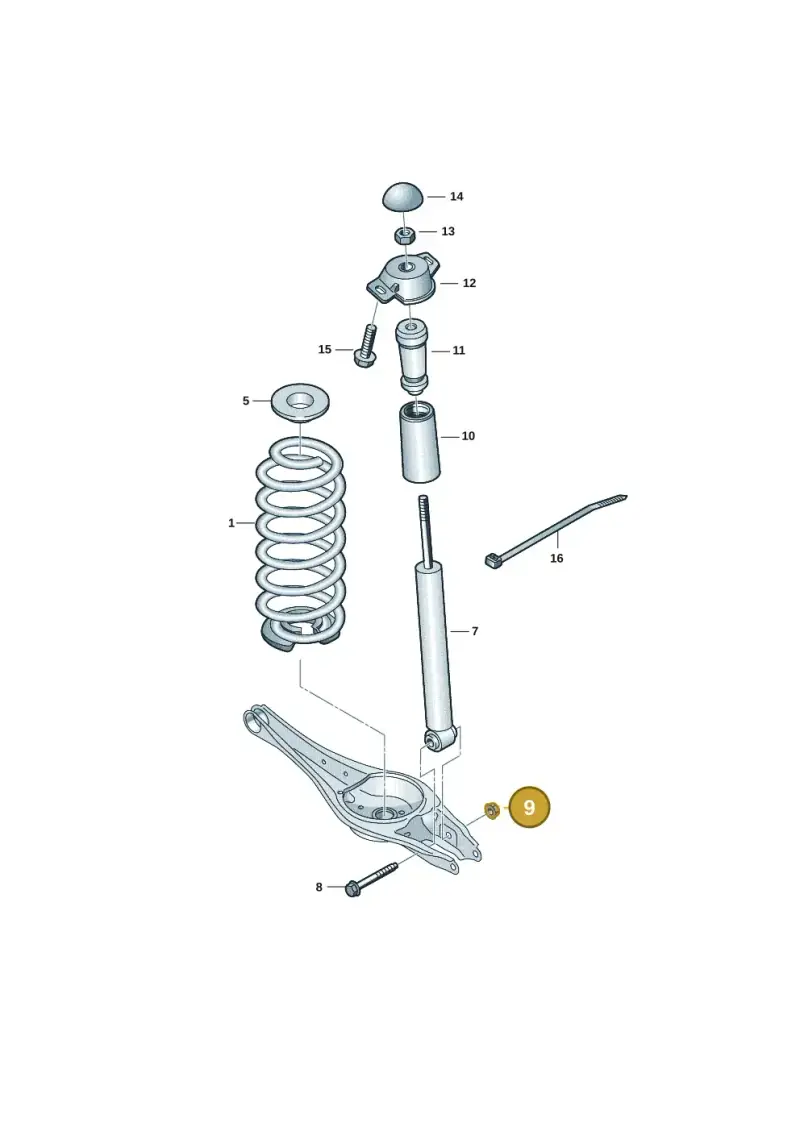 N10106402 — Skoda Superb Combi (2023-) diagram 3j0511010, position 9
