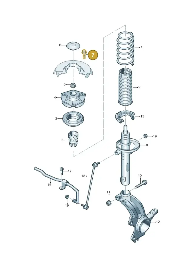 N10127707 — Skoda Superb Combi (2015-2024) diagram 753411000, position 7