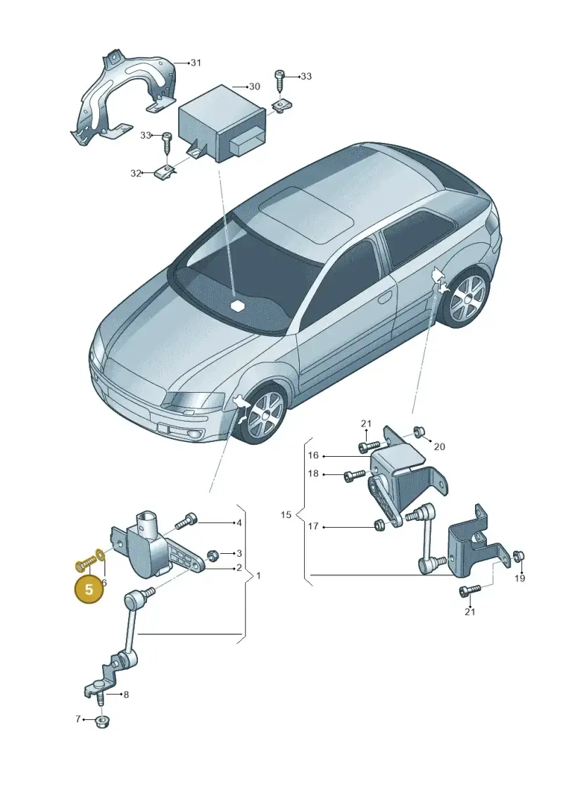 N10171102 — Skoda OCTAVIA/COMBI/4X4      04> (2004-) diagram 419941250, position 5