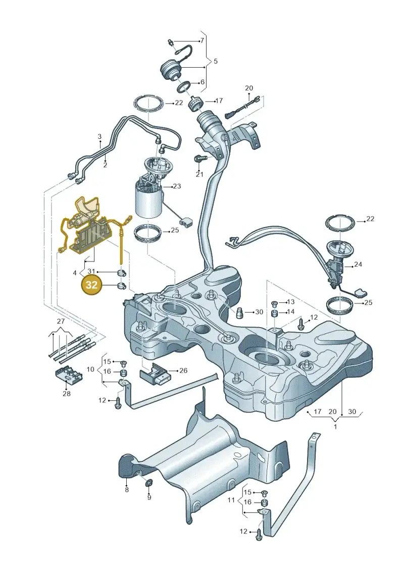 N10198301 — Skoda Superb Combi (2023-) diagram 793201650, position 32
