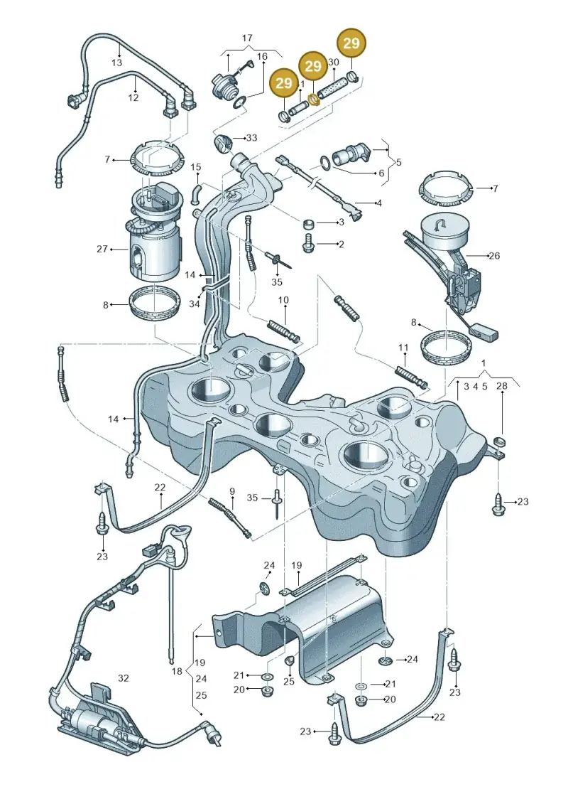 N10199201 — Skoda Superb (2013-2015) diagram 412201100, position 29