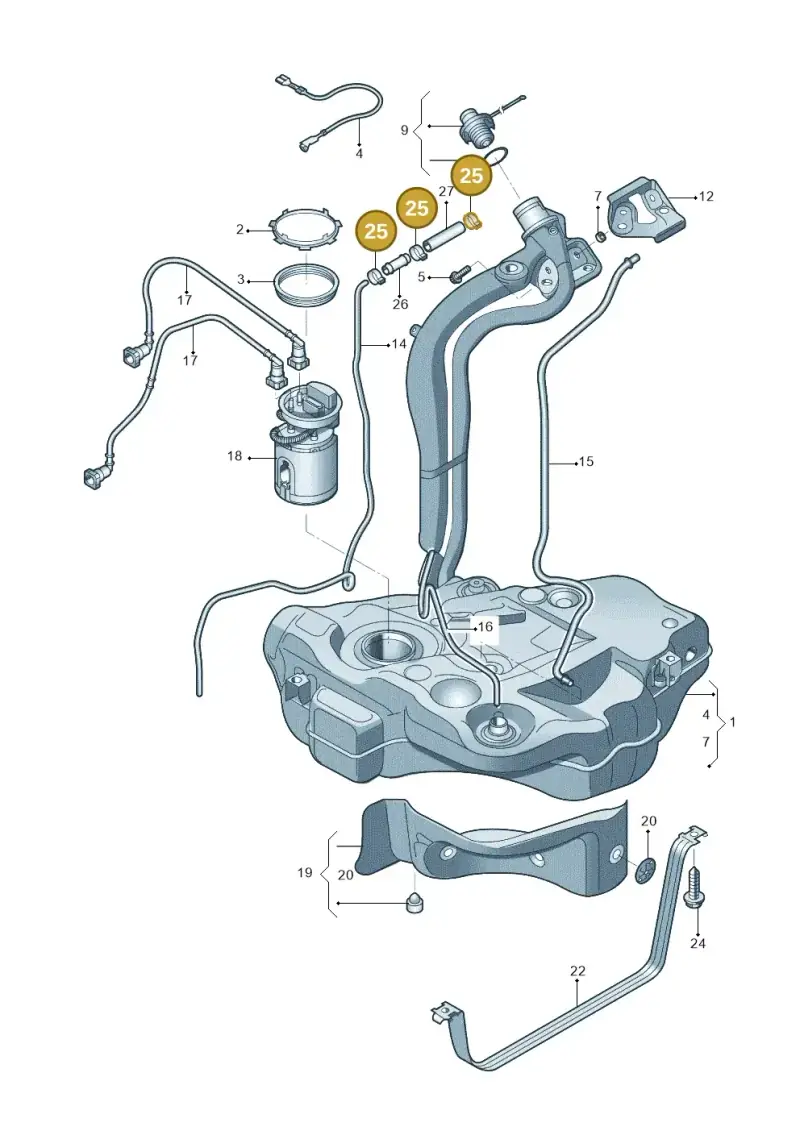 N10199201 — Skoda Yeti (2013-2017) diagram 767201050, position 25