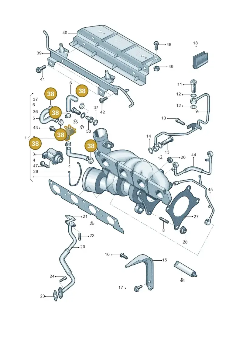 N10203601 — Skoda Yeti (2013-2017) diagram 714145650, position 38