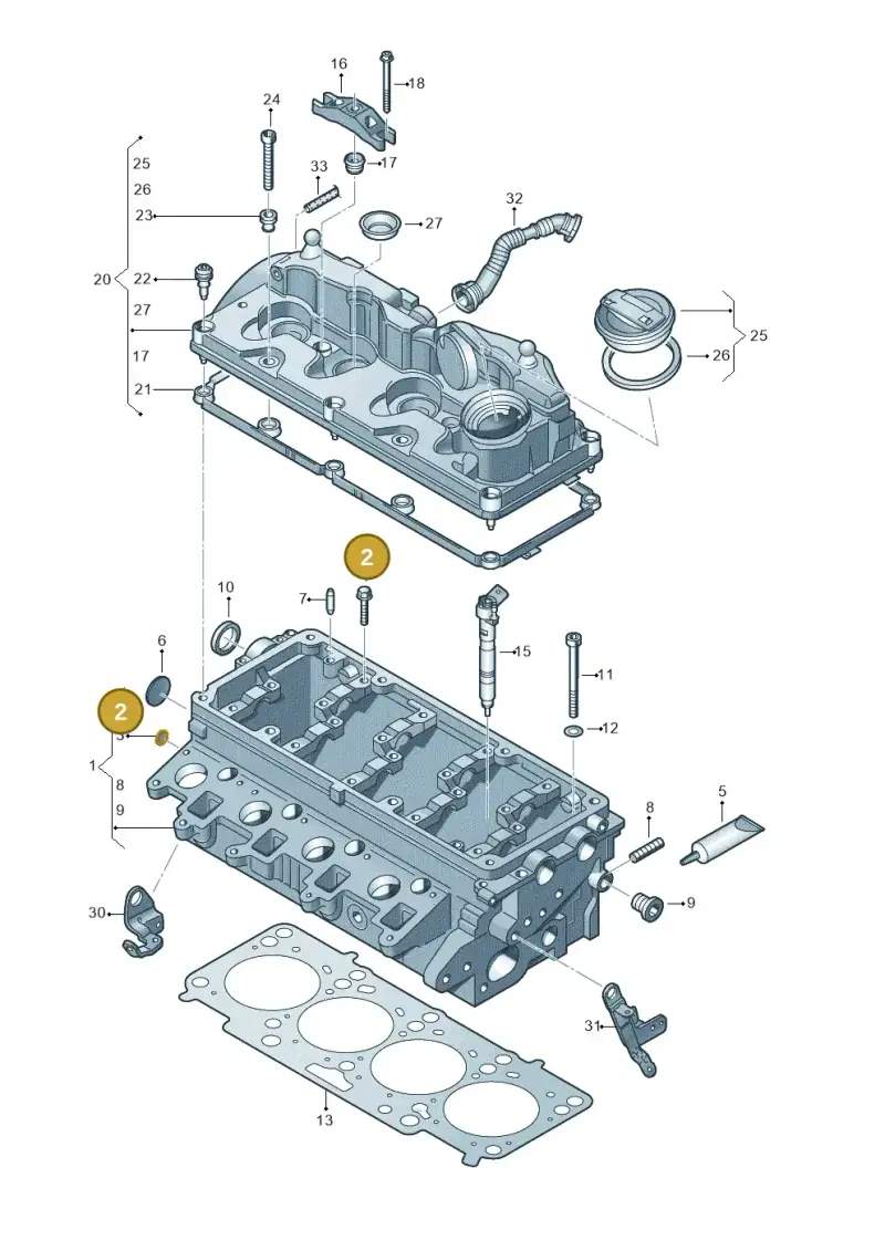 N10205604 — Skoda Yeti (2013-2017) diagram 649103550, position 2