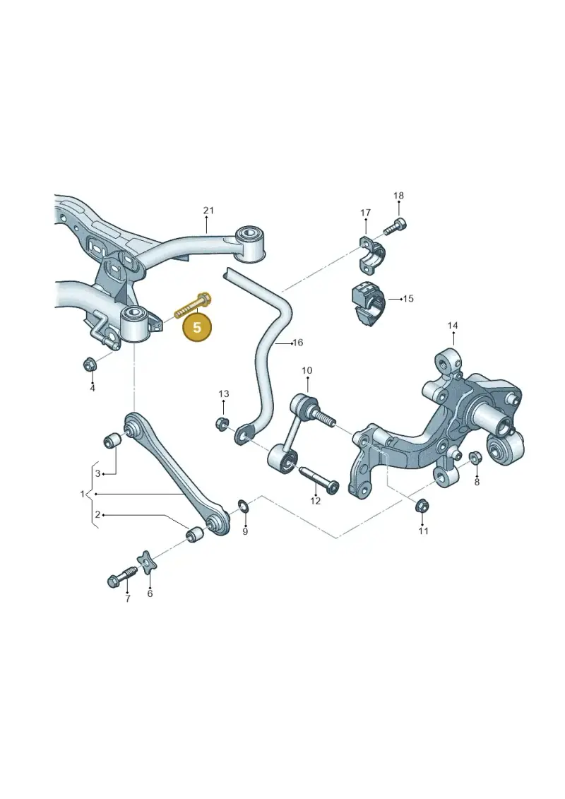 N10211202 — Skoda Yeti (2013-2017) diagram 460501200, position 5