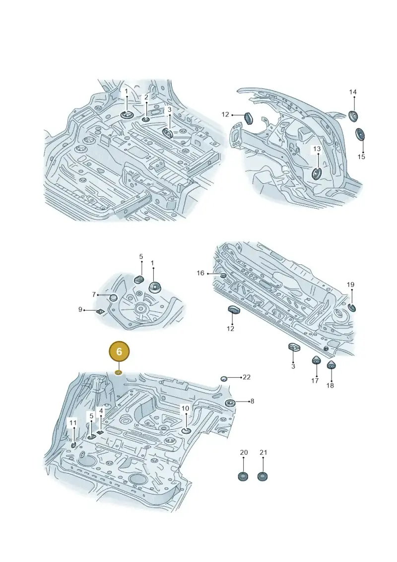 N10249701 — Skoda Superb Ambition (2009-2015) diagram 671803350, position 6