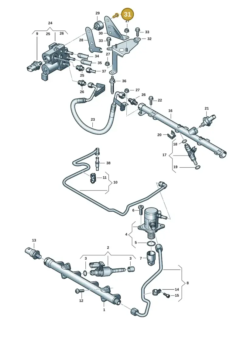 N10284905 — Skoda Octavia (2019-2024) diagram 596133575, position 31