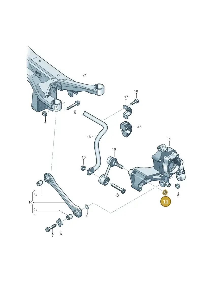 N10286111 — Skoda Yeti (2013-2017) diagram 460501300, position 11