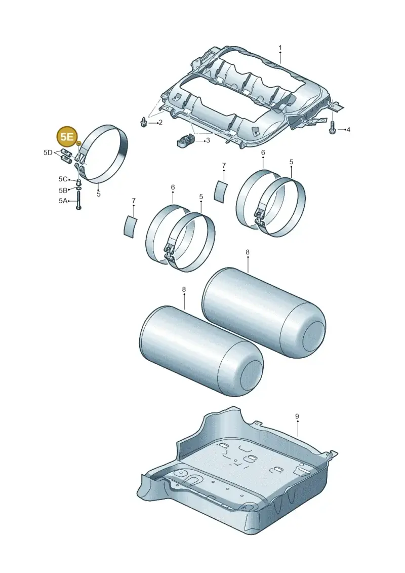 N10295101 — Skoda Octavia (2017-2020) diagram 746201100, position 5E