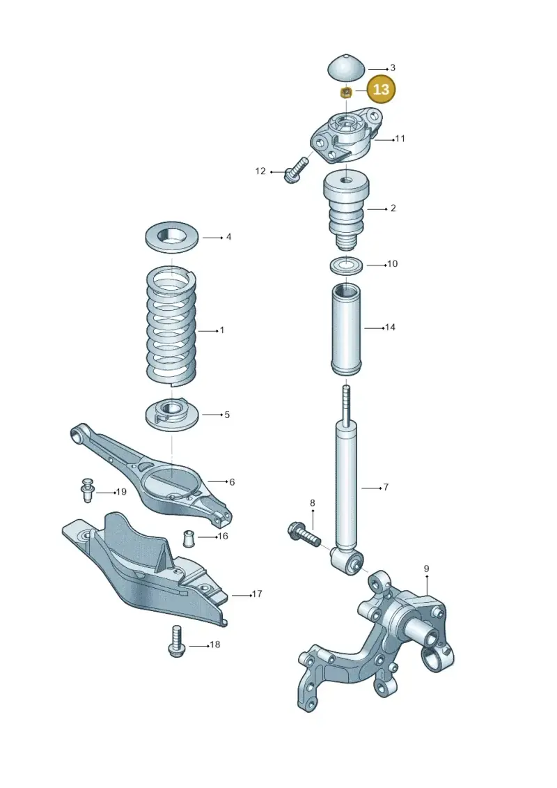 N10304102 — Skoda Yeti (2013-2017) diagram 767511000, position 13