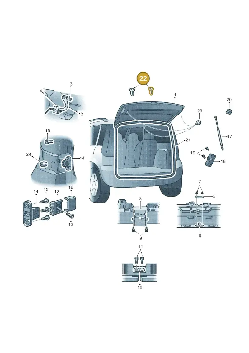 N10318001 — Skoda Yeti (2013-2017) diagram 666827100, position 22