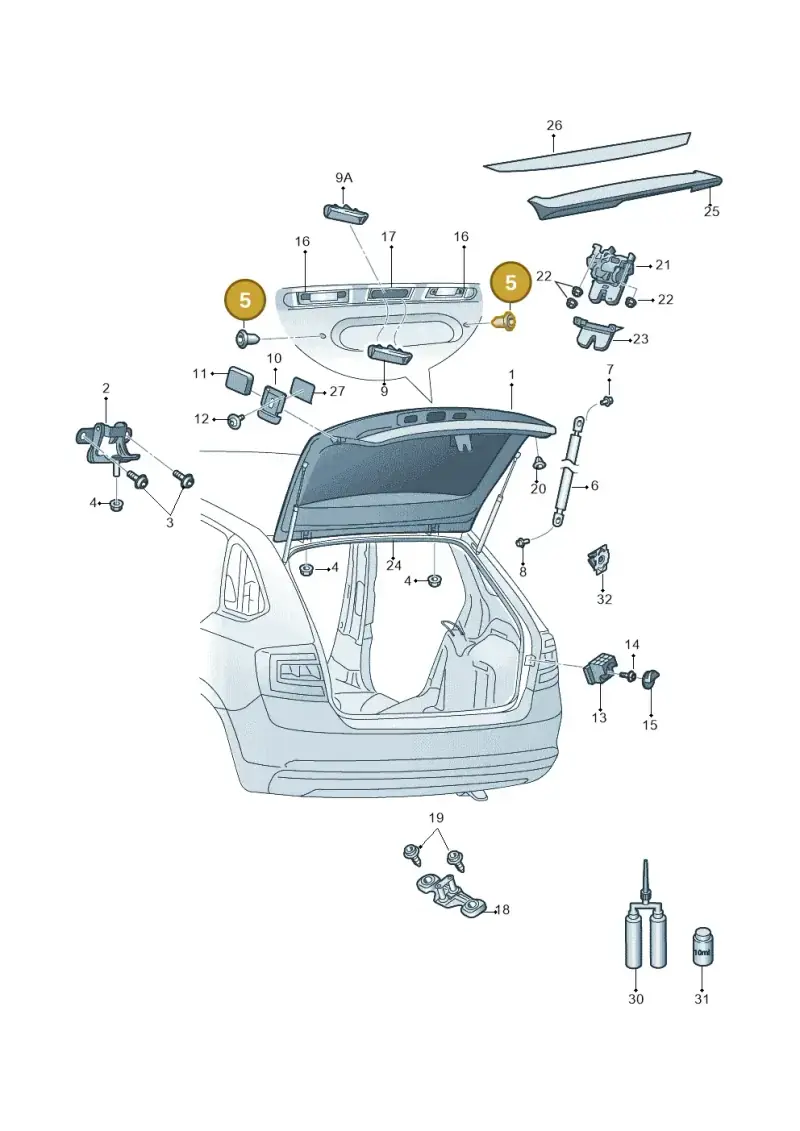 N10318001 — Skoda Rapid (2012-2022) diagram 740827000, position 5