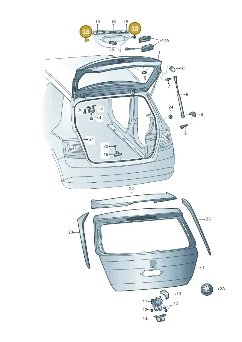 N10318001 — Skoda Fabia (2014-2022) diagram 797827000, position 18
