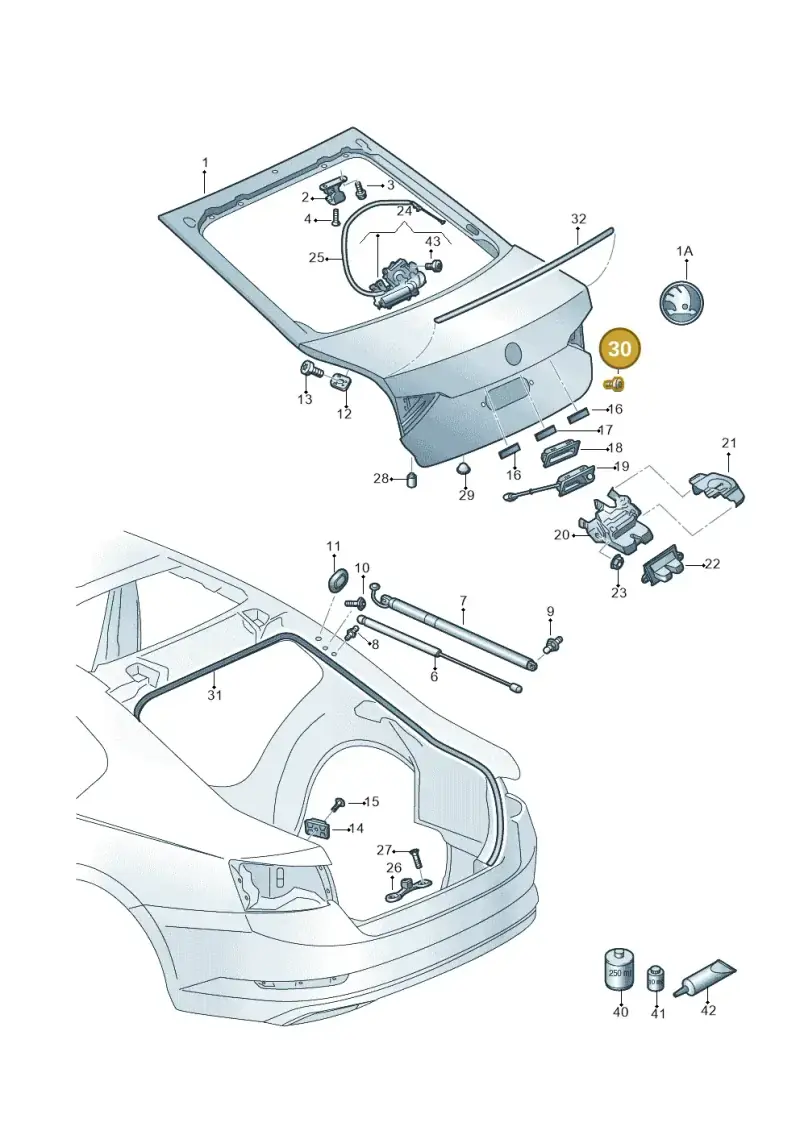 N10318001 — Skoda Superb Combi (2015-2024) diagram 851827010, position 30