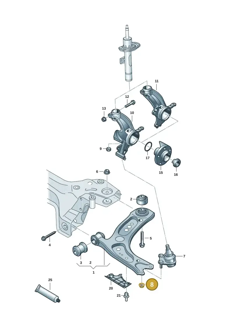 N10332002 — Skoda Fabia (2021-) diagram 837407001, position 8