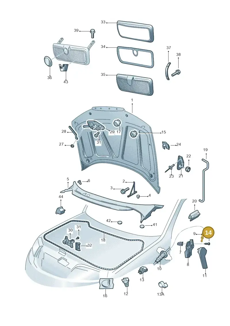 N10405502 — Skoda FABIA/COMBI            05> (2004-) diagram 225823100, position 14