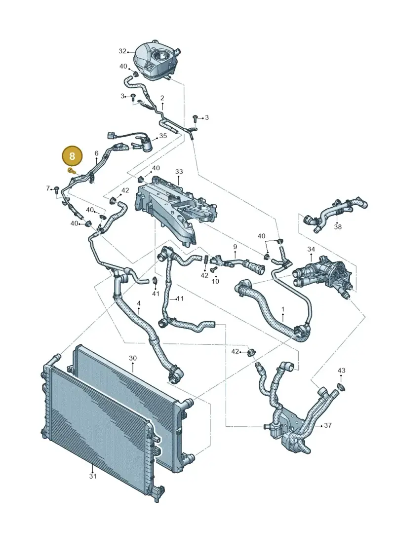 N10406504 — Skoda Kodiaq (2024-) diagram 884121750, position 8