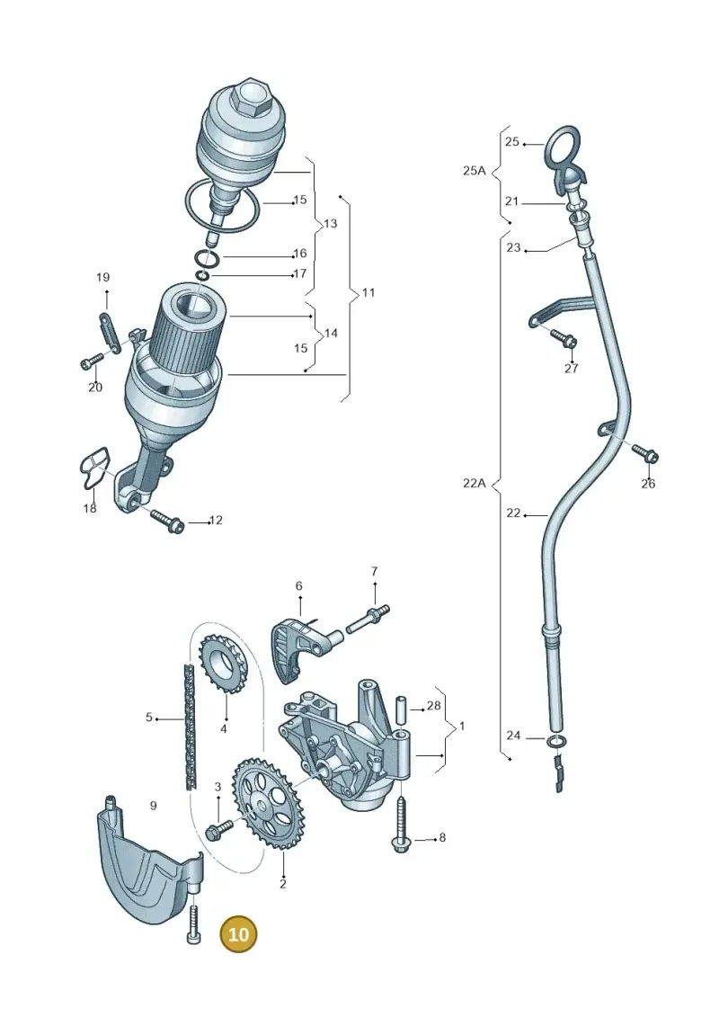 N10432603 — Skoda Fabia Ambiente (2009-2013) diagram 253115030, position 10