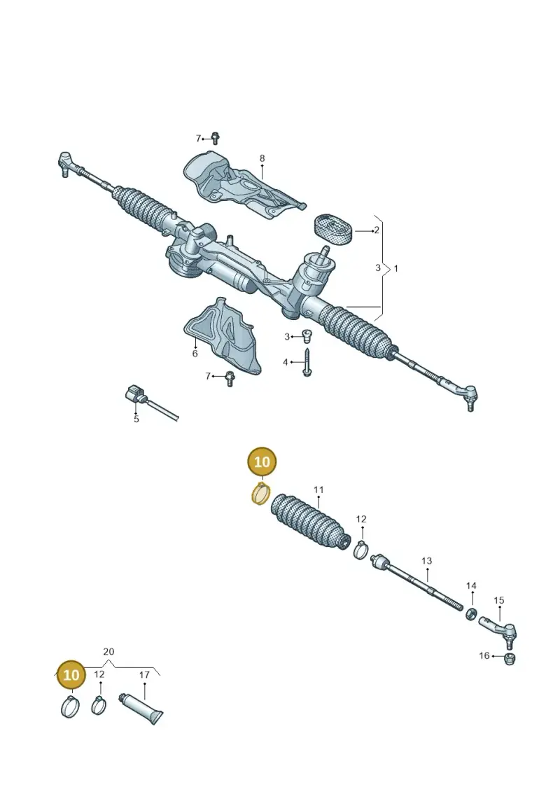 N10434402 — Skoda Octavia (2019-2024) diagram 585423050, position 10