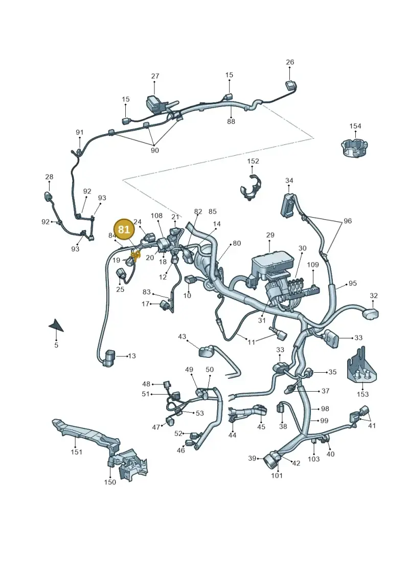 N10436401 — Skoda Octavia ambiente (2008-2013) diagram 663971810, position 81
