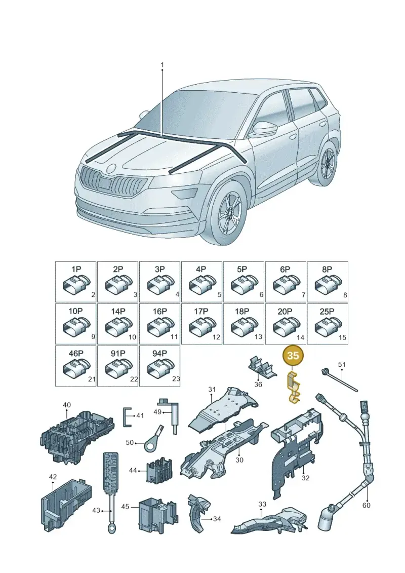 N10478501 — Skoda Karoq (2017-2022) diagram 834971081, position 35