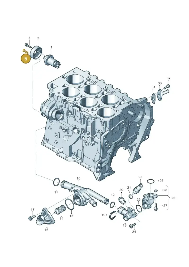 N10526802 — Skoda Superb (2013-2015) diagram 460121110, position 5