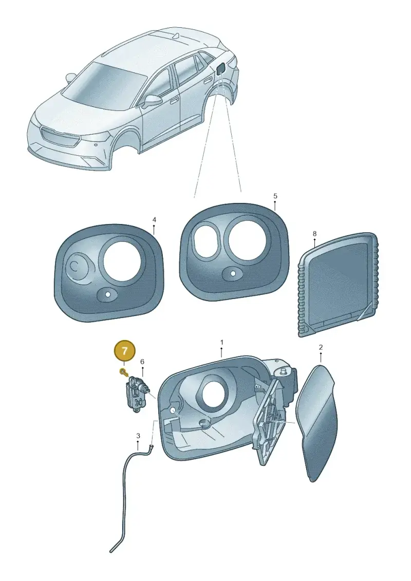 N10549603 — Skoda Superb Combi (2023-) diagram 3p0809100, position 7