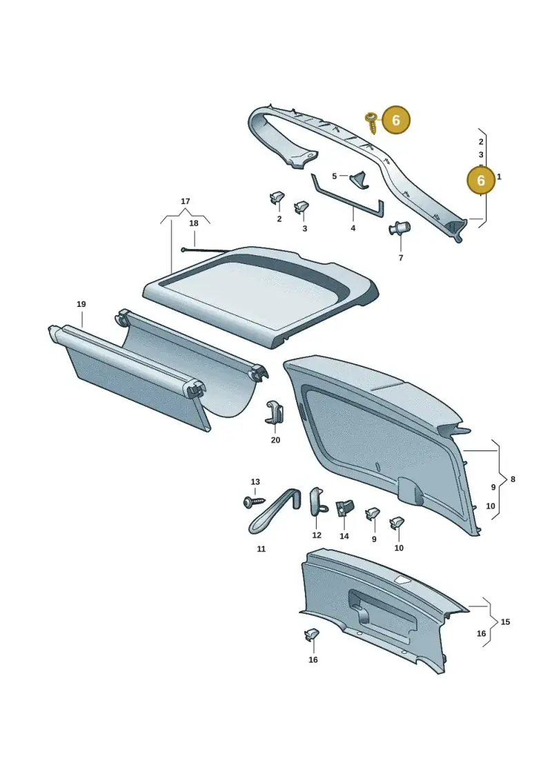 N10555702 — Skoda Superb Combi (2023-) diagram 3p0867090, position 6