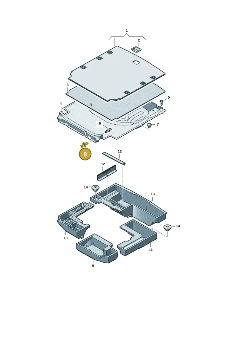 N10583501 — Skoda Superb Combi (2023-) diagram 3p0863020, position 8