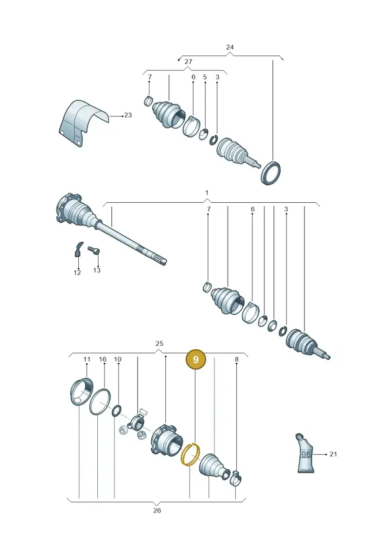 N10601501 — Skoda Yeti (2013-2017) diagram 767407200, position 9