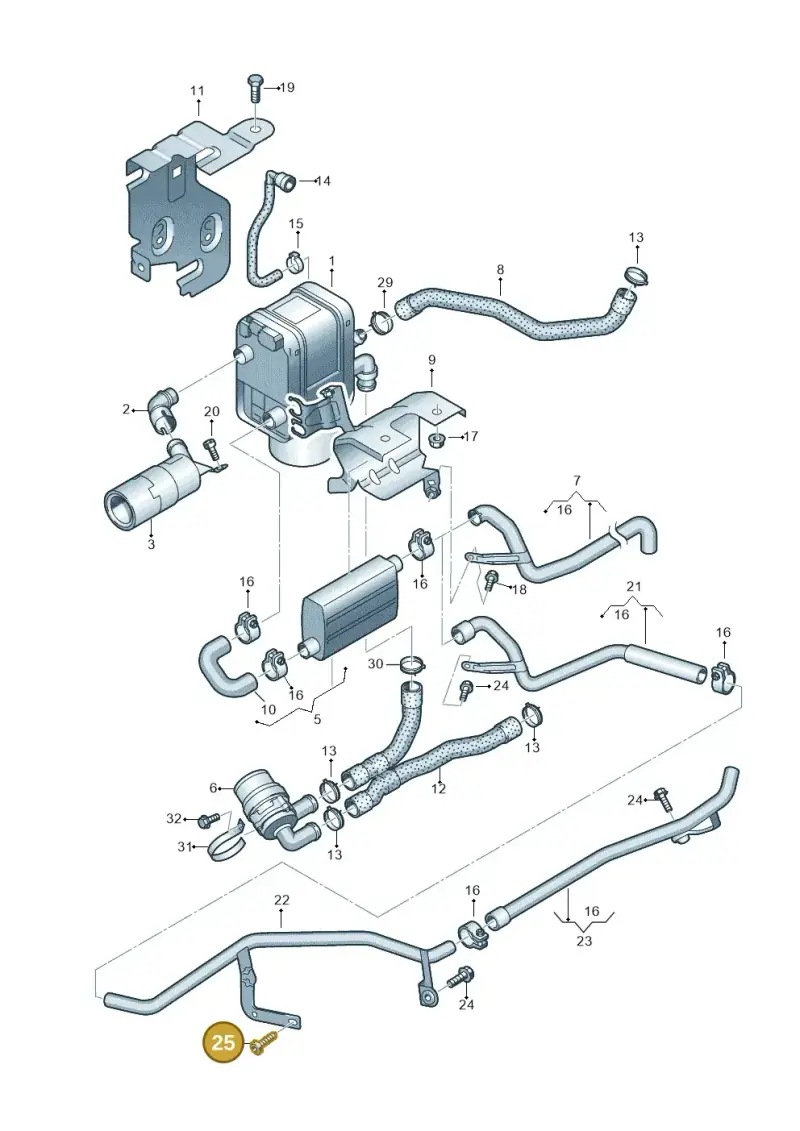 N10607501 — Skoda Yeti (2009-2013) diagram 409819700, position 25