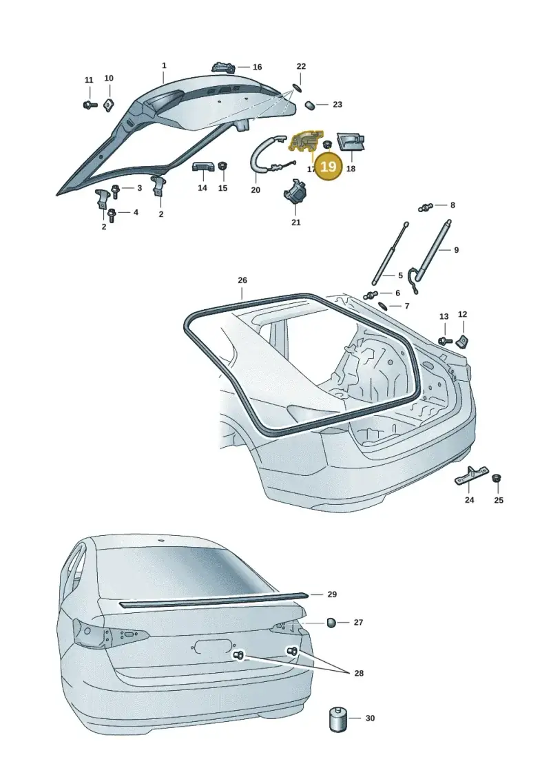 N10609201 — Skoda Superb Combi (2023-) diagram 3p0827000, position 19