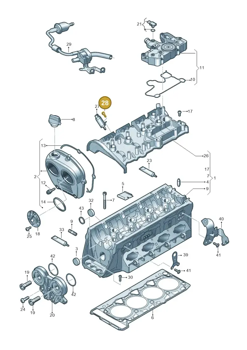 N10622502 — Skoda Superb Combi (2023-) diagram 3j0103381, position 28
